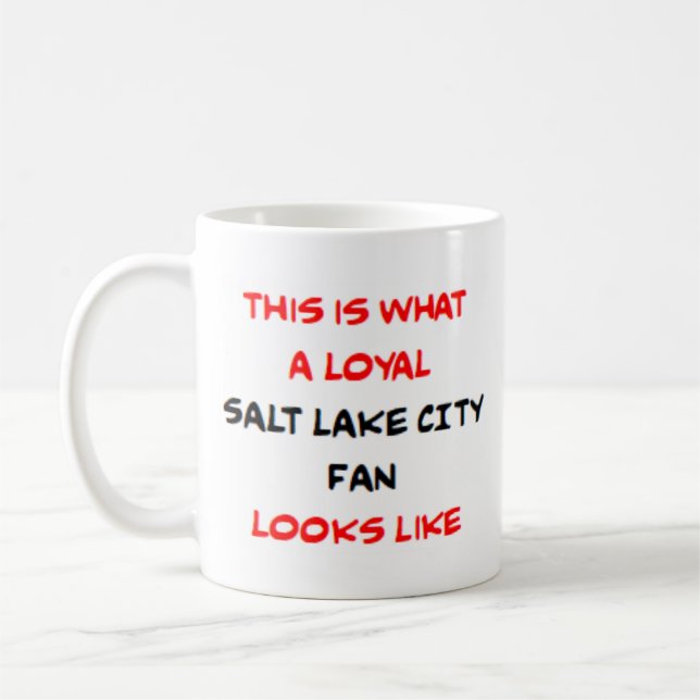 salt lake city fan, loyal kaffemugg (Vänster)