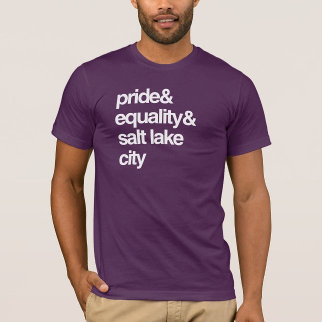 SALT LAKE CITY JÄMSTÄLLDHET OCH PRIDE -- .png Tee Shirt (Framsida)