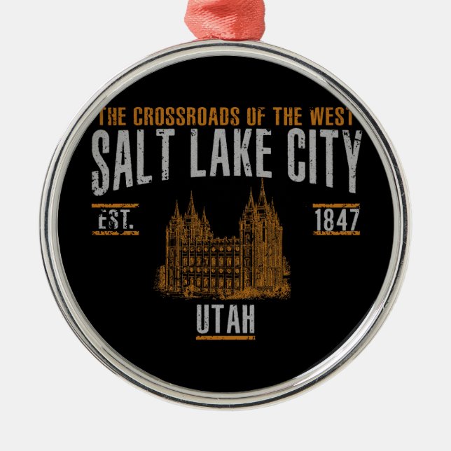 Salt Lake City Julgransprydnad Metall (Framsidan)