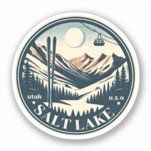 Salt Lake City Skidorter Utah skidpresenter Klistermärken