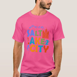 Salt Lake City Souvenir Skida Utah Salt Lake City T Shirt