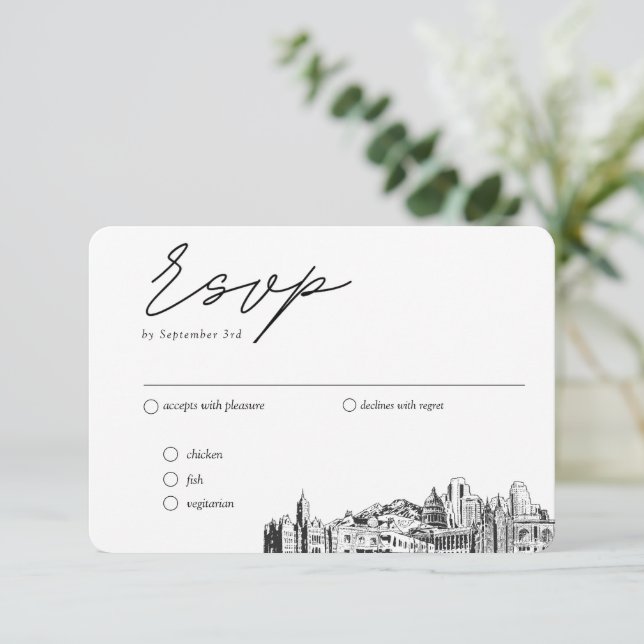 Salt Lake City Traditionella RSVP-mål alternativ Tilläggskort (Stående Fram)