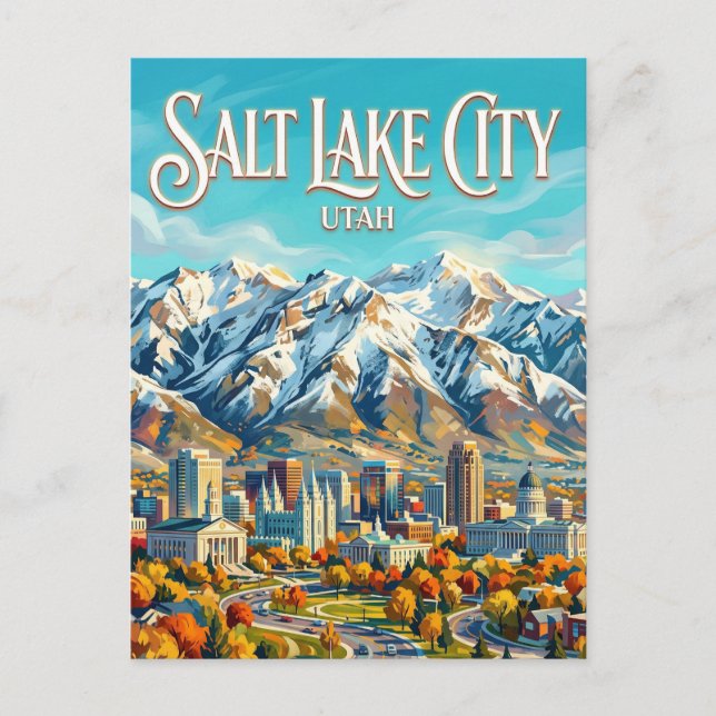 Salt Lake City USA Vykort (Framsida)