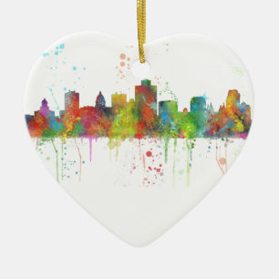 SALT LAKE CITY UTAH HORISONT JULGRANSPRYDNAD KERAMIK