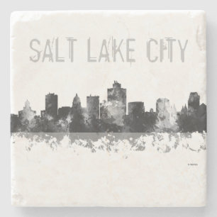 SALT LAKE CITY UTAH HORISONT - stenen dricker Underlägg Sten