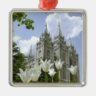 Salt Lake City Utah, Mormontempel Julgransprydnad Metall