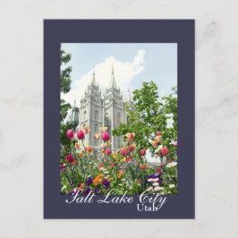 Salt Lake City Utah Mormontempel Vykort