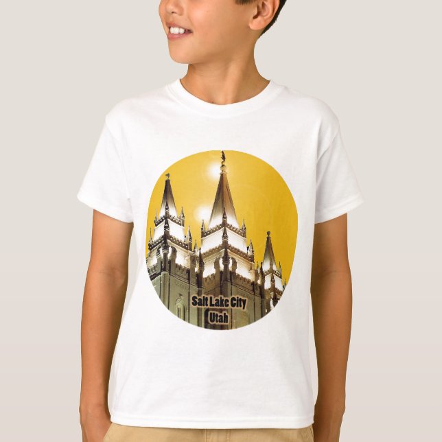 Salt Lake City Utah T Shirt (Framsida)