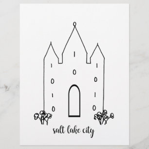 salt lake city utah tempel enkel modern