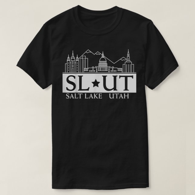 Salt Lake City Utah UT Hometown Home State Pride  T Shirt (Design framsida)