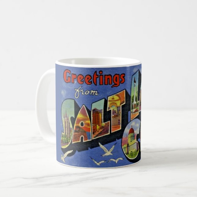 Salt Lake City Välkomstmugg Kaffemugg (Framsida vänster)