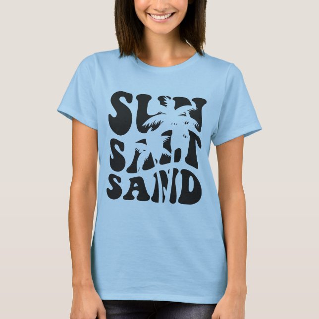 Salt Life-T, sol salt sand T Shirt (Framsida)