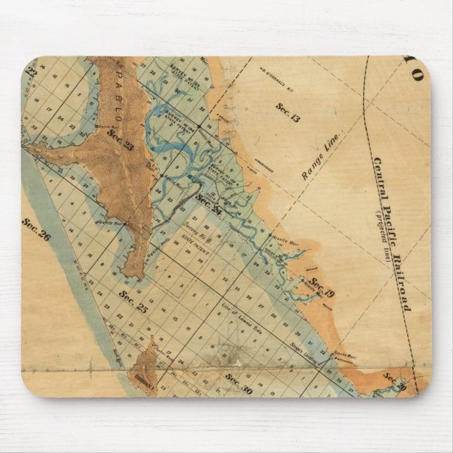 Salt marsh and tide lands karta musmatta (Framsidan)