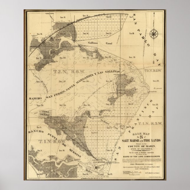 Salt marsh and tide lands poster (Framsidan)