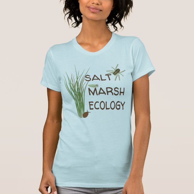 Salt MarshekologiT-tröja - blått Tee Shirt (Framsida)