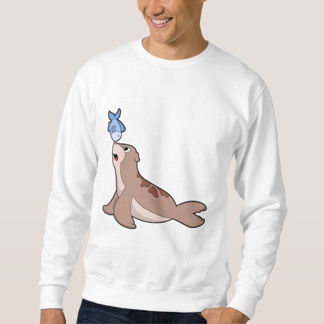 Sält med fisk (2).PNG Lång Ärmad Tröja (Framsida)