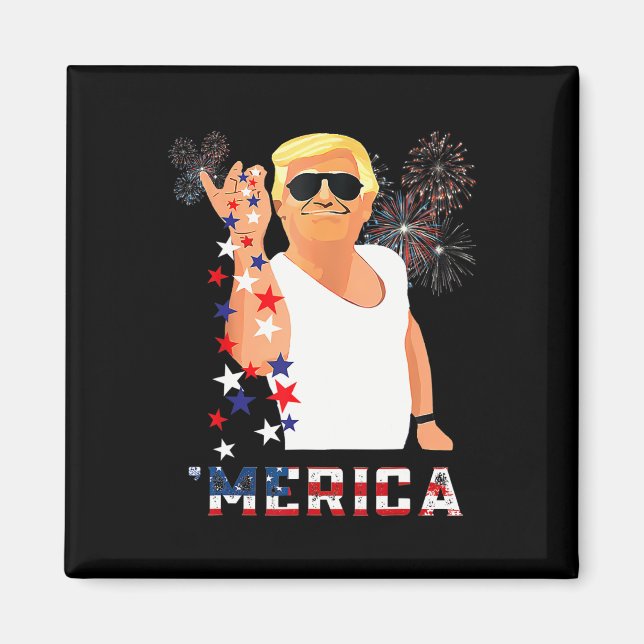 Salt Merica (4:e juli-gåvor) Magnet (Framsidan)