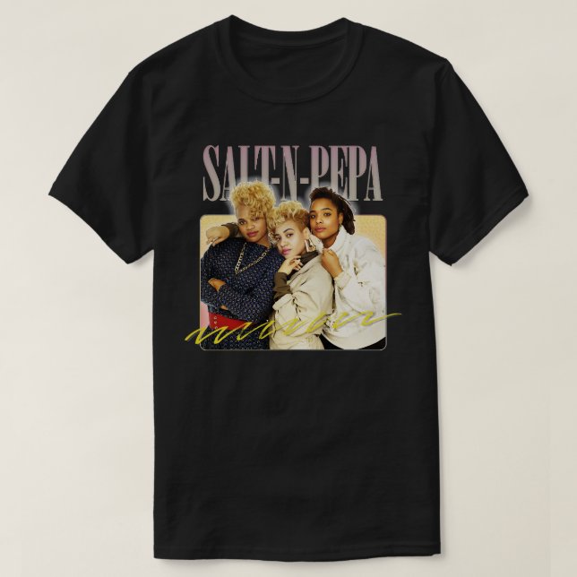 Salt N Pepa 80s Aesthetic Design 2 T Shirt (Design framsida)
