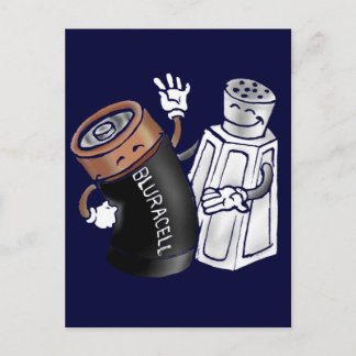 Salt och batteri vykort