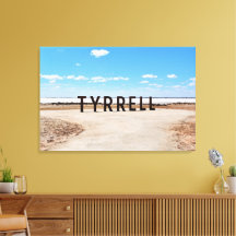 Salt och himmel vid Lake Tyrrell Australien