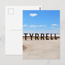 Salt och himmel vid Lake Tyrrell Australien