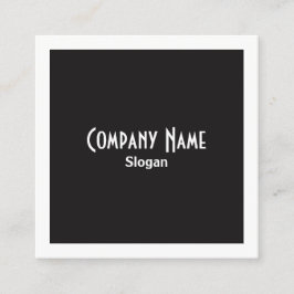 Salt och peppar Gräns och kvadrater Fyrkantigt Visitkort