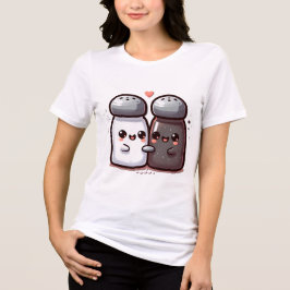 Salt- och pepparkoppardesign t shirt