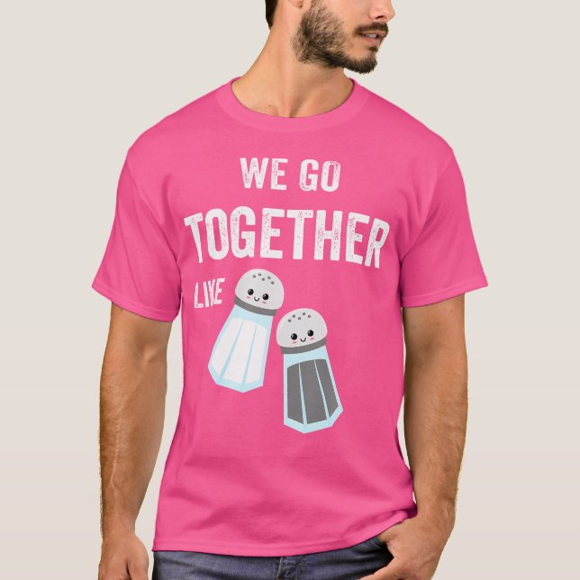 Salt och pepparmatchning av Par Pjs Bestie 2 Best T Shirt (Framsida)
