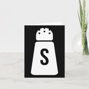 Salt- och pepparströare Roligt par som matchar hal Kort