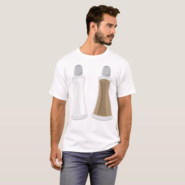 Salt- och pepparströare t shirt (Hel framsida)