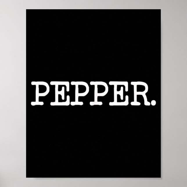 Salt och PEPPER-krukka Rolig Matchande Halloween Poster (Framsidan)