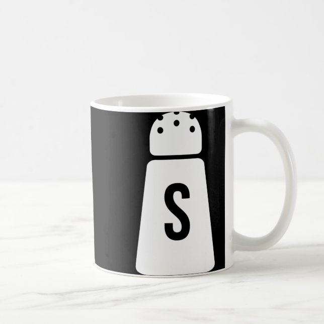 Salt och Pepper Shakers, ett par matchande hallar Kaffemugg (Höger)