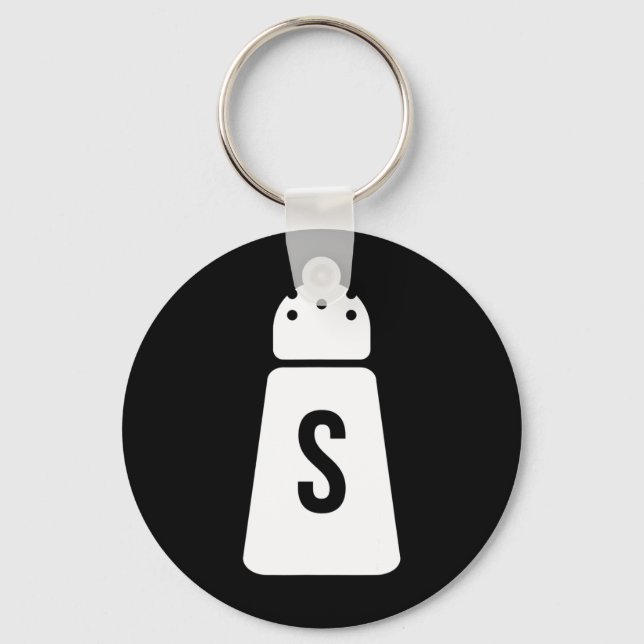 Salt och Pepper Shakers, ett par matchande hallar Nyckelring (Framsida)