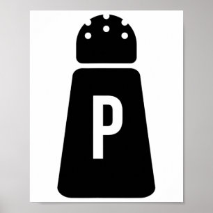 Salt och Pepper Shakers, ett par matchande hallar Poster