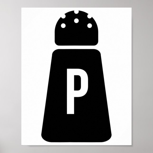 Salt och Pepper Shakers, ett par matchande hallar Poster (Framsidan)