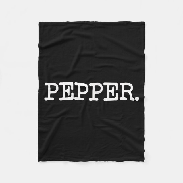 Salt- och PEPPERKrukor Roliga Matchande Halloween Fleecefilt (Framsidan)