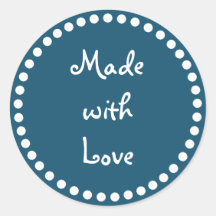 Sält och vitt med kärlek-dekal