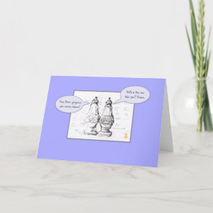 Salt & peppar på Periwinkle Flirty Romantic Kort