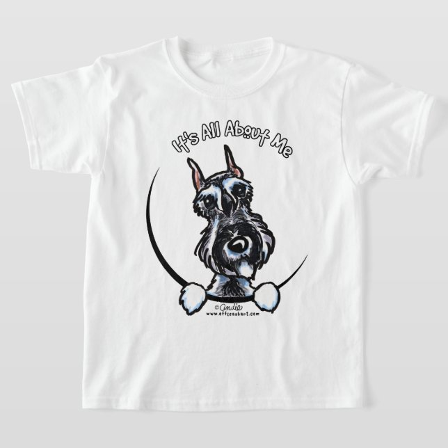 Salt Pepper Schnauzer IAAM T Shirt (Laydown)