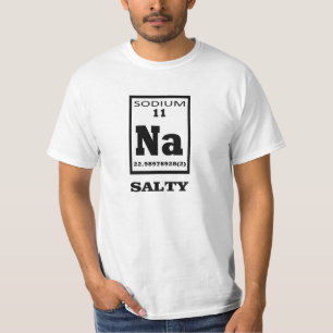 Salt. Periodisk bordhumor. T-shirt
