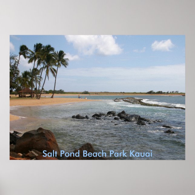 Salt Pond Beach Park Kauai Poster (Framsidan)