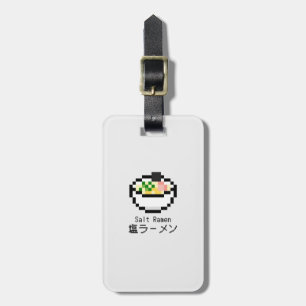 Salt Ramen Retro Pixel Art Bagagebricka