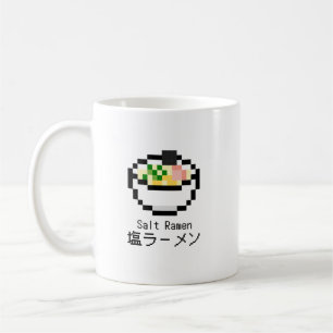 Salt Ramen Retro Pixel Art Kaffemugg
