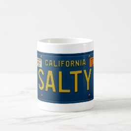 Salt Retro 1969 Kalifornien Registreringsskylt Gra Kaffemugg