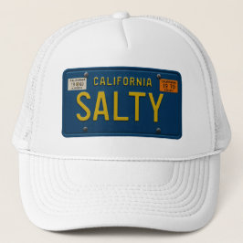 Salt Retro 1969 Kalifornien Registreringsskylt Gra Keps