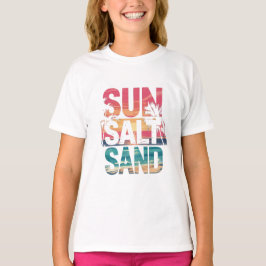 Salt Salt Sand Sol sommar T Shirt