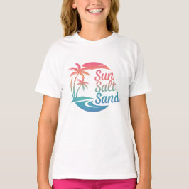 Salt Salt Sand Sol sommar T Shirt