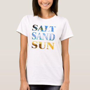 Salt sandstrand sol Sommarsträdans toppdesign Tee