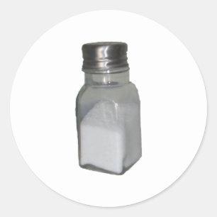 Salt Shaker Runt Klistermärke