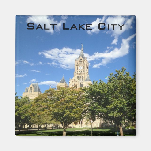 Salt Sjö City - City Hall Magnet (Framsidan)